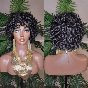 Body Curl Hair Brazilian Remy 100%Human Hair Full Cap Wig - Beauty Blessing Wigs & Hair Extensions Boutique