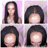 Box Braid Bob Lace Wig Flexible Parting Bob Lace Wig Premium Fiber - Beauty Blessing Wigs & Hair Extensions Boutique