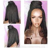 Box Braid Bob Lace Wig Flexible Parting Bob Lace Wig Premium Fiber - Beauty Blessing Wigs & Hair Extensions Boutique