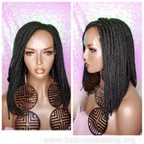 Box Braid Bob Lace Wig Flexible Parting Bob Lace Wig Premium Fiber - Beauty Blessing Wigs & Hair Extensions Boutique