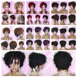 Short Pixie Cut DreadLocks Coily Hair Afro Kinky Twist  Wig - Beauty Blessing Wigs & Hair Extensions Boutique