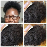 Human Hair Ponytail Afro Kinky Puff Ponytail Afro Curly Hair Extension Human Hair Afro Puff Hair Ponytail - Beauty Blessing Wigs & Hair Extensions Boutique