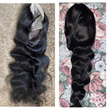 Brazilian Remy Ulta Human Hair Body Wave Lace Frontal Wig Unprocessed Glueless Lace Wig with Baby Hairs 30 inch Hair