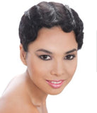 Finger Wave Short Style 100% Remy Human Hair Full Cap Wig - Beauty Blessing Wigs & Hair Extensions Boutique