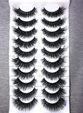 False Lashes Set Beautiful 3D 10 Pair Lashes Fluffy Dramatic Soft New Collection Fur Lashes Handmade