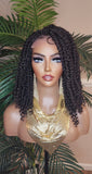 Spring Twist Passion Twist Kinky Twist Lace Wig Braid Hair Lace Front Wig Flexible Parting Bob Lace Wig Layered African Twist Short Hair Glueless Wig - Beauty Blessing Wigs & Hair Extensions Boutique