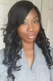 Celebrity Style Long Loose Wavy Curl Heat Resistant Fashion Lace Wig - Beauty Blessing Wigs & Hair Extensions Boutique
