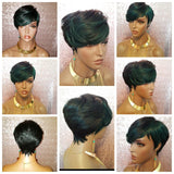 Short Cut Feather Style Full Cap Premium Fiber Wig - Beauty Blessing Wigs & Hair Extensions Boutique