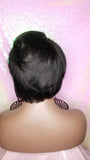 WIG 100% Human Hair Remy Short Hair Bob Style Full Cap Wig - Beauty Blessing Wigs & Hair Extensions Boutique