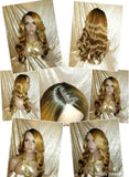 Celebrity Style Long Loose Wavy Curl Heat Resistant Fashion Lace Wig - Beauty Blessing Wigs & Hair Extensions Boutique