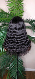 Deep Wave Hair Glueless Wig Brazilian Remy 100% Human Hair Natural Loose Waves Hair Full Wig with Bangs - Beauty Blessings LLC