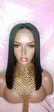 WIG Blunt Razor Cut Bob Style Premium Quality Heat Resistant Fiber Fashion Lace Wig - Beauty Blessing Wigs & Hair Extensions Boutique