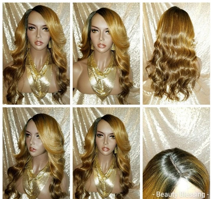 Celebrity Style Long Loose Wavy Curl Heat Resistant Fashion Lace Wig - Beauty Blessing Wigs & Hair Extensions Boutique