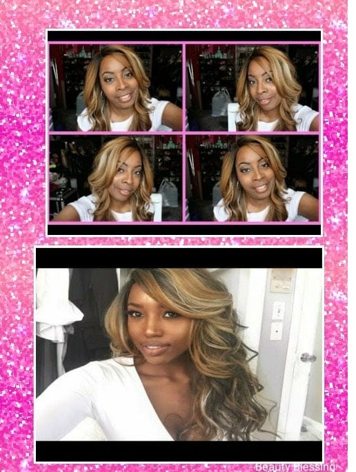 Celebrity Style Long Loose Wavy Curl Heat Resistant Fashion Lace Wig - Beauty Blessing Wigs & Hair Extensions Boutique