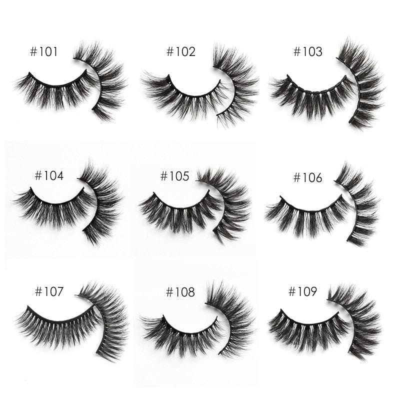 Bulk Lashes Eyelashes 30/40/50/100pcs 3D Lashes Natural false Eyelashes Wispy Eyelashes Makeup Lashes In Bulk - Beauty Blessing Wigs & Hair Extensions Boutique