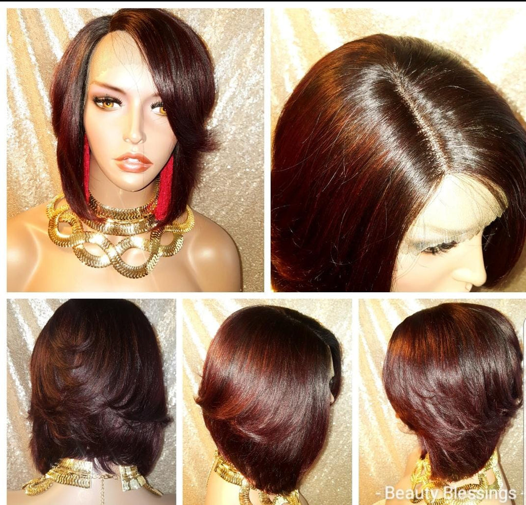 BOB 100% Remy Human Hair BOB Style Lace Wig - Beauty Blessing Wigs & Hair Extensions Boutique